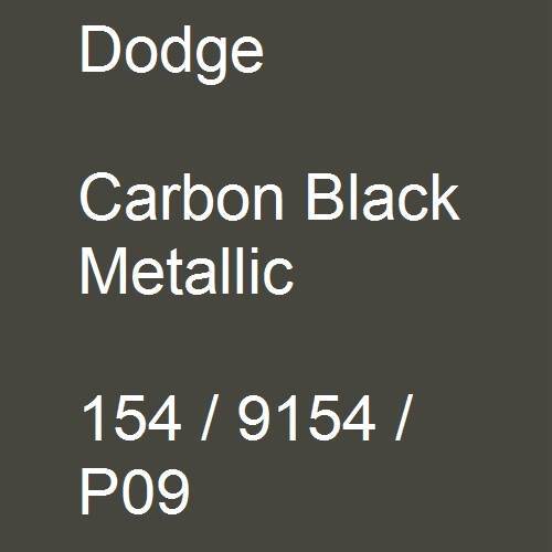 Dodge, Carbon Black Metallic, 154 / 9154 / P09.